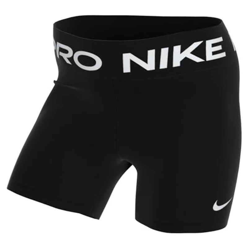 Nike W NP 365 Short 5in Pantalones Cortos, Black/(White), S Mujer