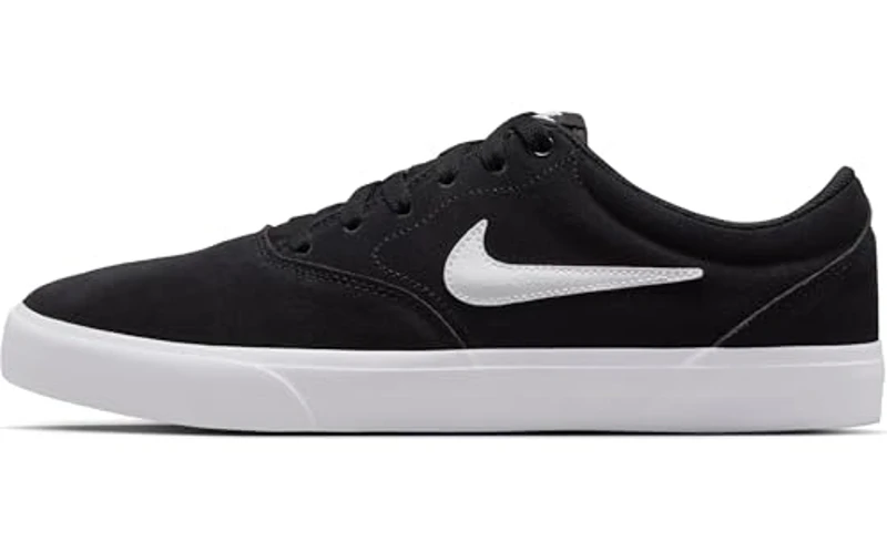 NIKE Charge Suede, Sneaker Hombre, Black White Black, 39 EU - Imagen 1