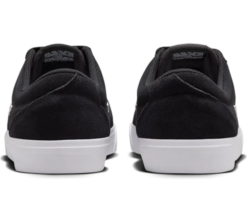 NIKE Charge Suede, Sneaker Hombre, Black White Black, 39 EU - Imagen 3