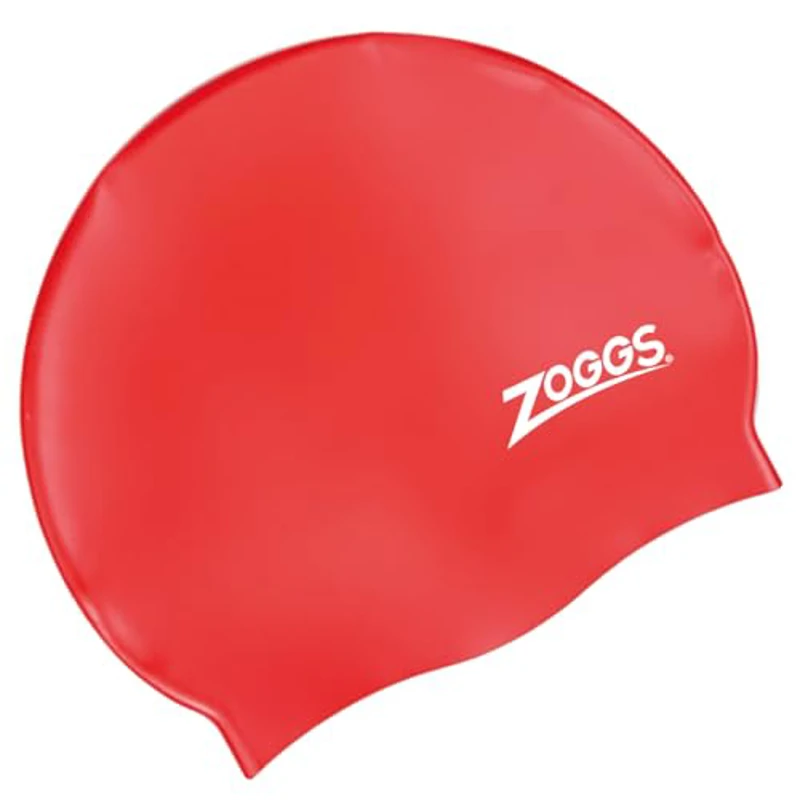 Zoggs Gorro de natación, Adultos Unisex, Rojo, una Talla - Imagen 1