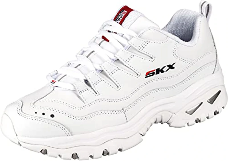 Skechers Energy Timeless Vision, Zapatillas Mujer, White/Red, 39 EU - Imagen 1