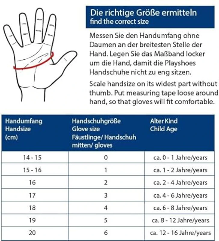 Playshoes Finger Gloves, Guantes Unisex Niños, Azul (Blue Jeans), 3 - Imagen 3