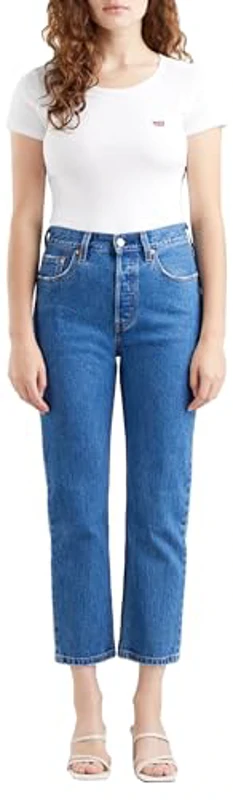 Levi's 501 Crop Vaqueros, Jazz Pop, 26W / 26L Mujer - Imagen 2