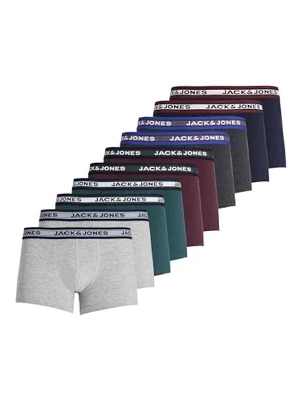 Jack & Jones Trunks 10-Pack Trunks Dark Grey Melange l Dark Grey Melange L