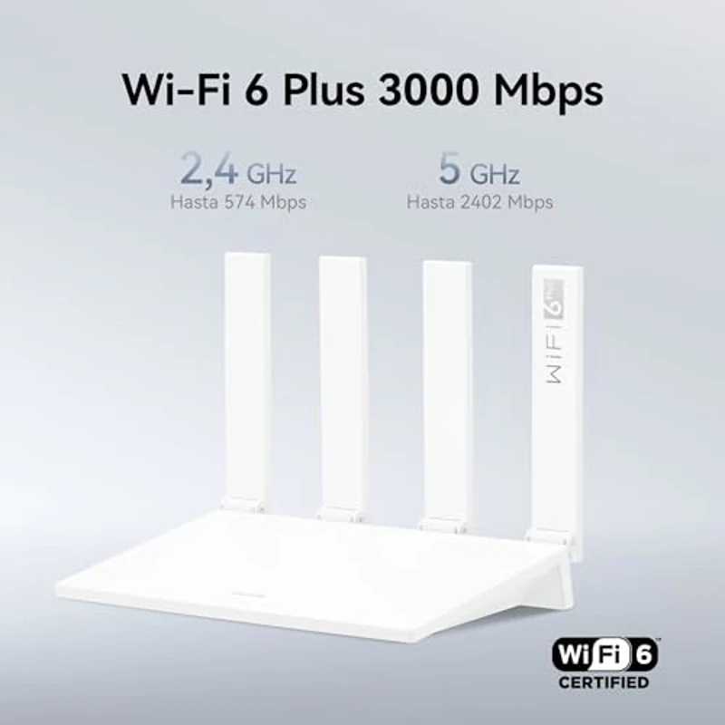 HUAWEI AX3 New Enrutador, Wi-Fi 6 Plus de Banda Dual de 3000 Mbps, 4 Puertos GE WAN/LAN Adaptables Automáticamente, Amplia Cobertura, Diagnóstico Visualizado, Idóneo para Juegos Xbox/PS5/Steam y 8K - Imagen 2