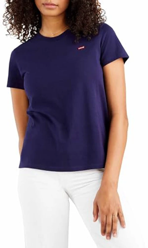 Levi's Perfect Tee, T-Shirt para Mujer, See Captain Blue, XS - Imagen 1