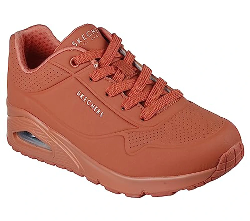 Skechers Uno, Zapatillas Mujer, Rust Durabuck Mesh, 36 EU - Imagen 2