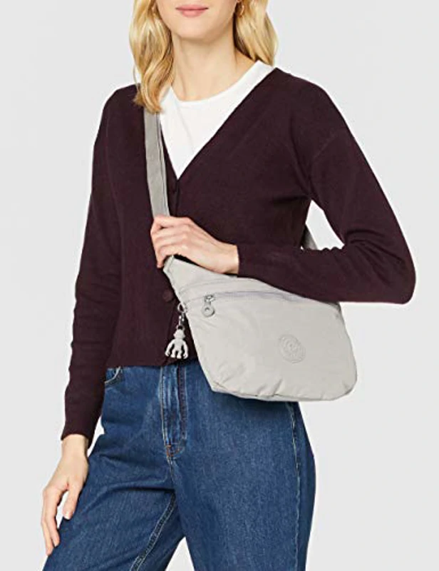 Kipling Arto Bandolera Mediana, Grey Gris (Gris) - Imagen 2