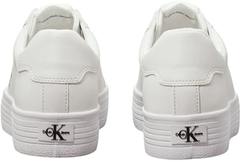 Calvin Klein Zapatillas Sneaker vulcanizadas Mujer Vulc Flatform Laceup Low LTH con Plataforma, Blanco (Bright White), 41 - Imagen 2