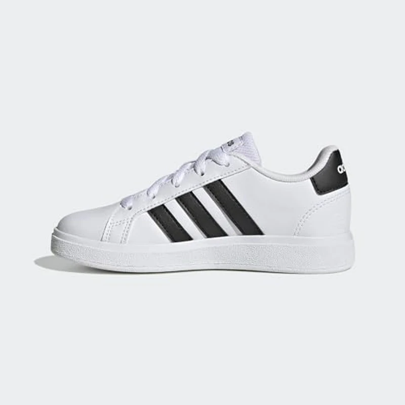 adidas Grand Court Lifestyle Tennis Lace-Up Shoes, Zapatillas de Tenis Unisex niños, Cloud White Core Black Core Black, 40 EU - Imagen 2