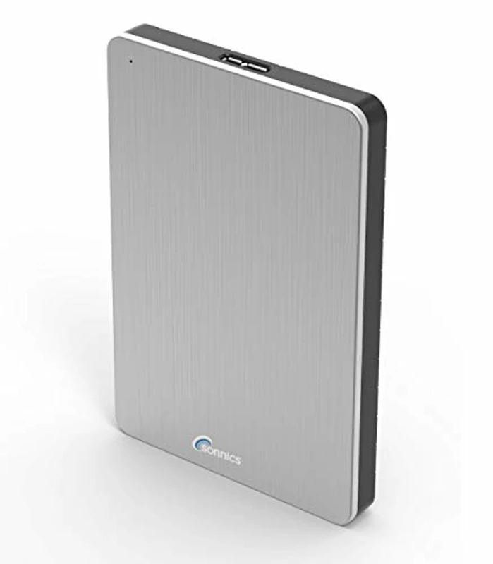 Sonnics 500GB Plata Disco duro externo portátil de Velocidad de transferencia ultrarrápida USB 3.0 para PC Windows, Apple Mac, Smart TV, XBOX ONE y PS4 - Imagen 1