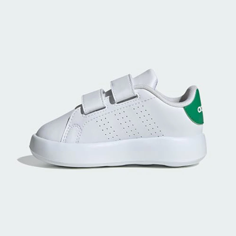 adidas Advantage Shoes Kids, Sneaker Unisex Bebé, FTWR White FTWR White Green, 26 EU - Imagen 2