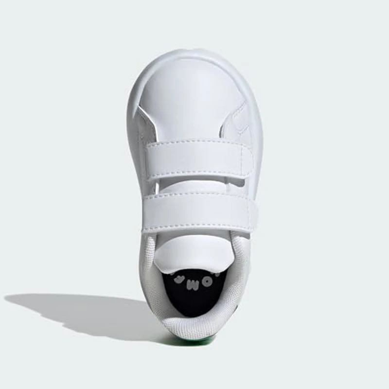 adidas Advantage Shoes Kids, Sneaker Unisex Bebé, FTWR White FTWR White Green, 26 EU - Imagen 3
