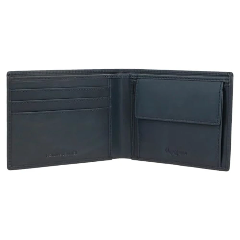 Pepe Jeans Deep Cartera Horizontal con Monedero Azul 11,5x8x1 cms Piel by Joumma Bags - Imagen 3