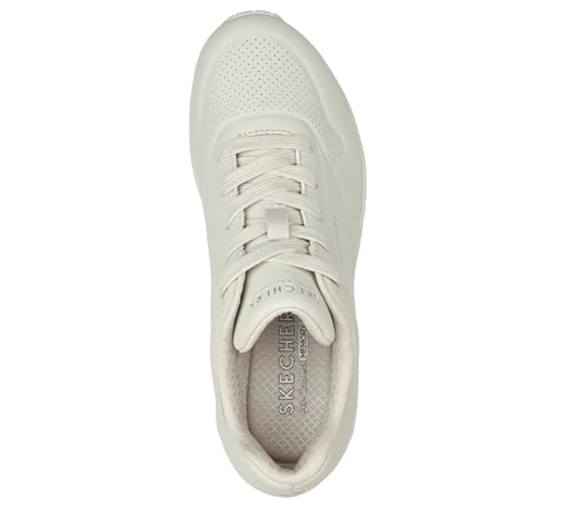 Skechers Uno, Zapatillas Mujer, Off White Durabuck, 38 EU - Imagen 3