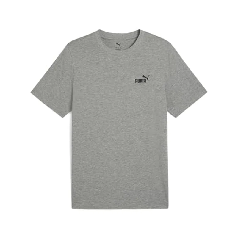 PUMA ESS Small No. 1 Logo tee, Camisetas Unisex Adulto, Medium Gray Heather, - Imagen 1