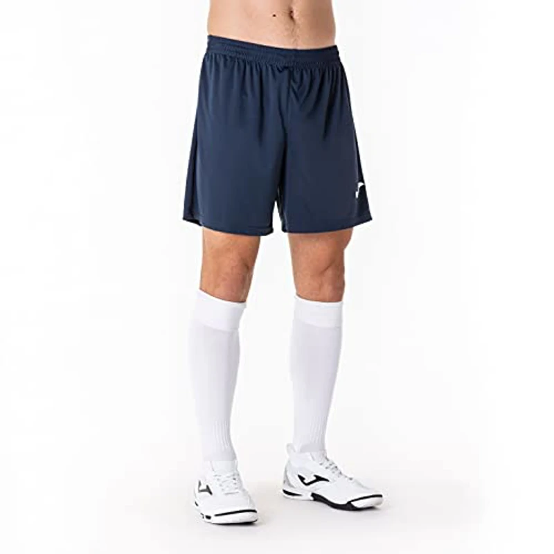 Joma Pantalón Corto Deportivo Hombre, Cintura Elástica y Ajuste de Cordón, Bermuda Transpirable y Secado Rápido, Marino, M - Imagen 2