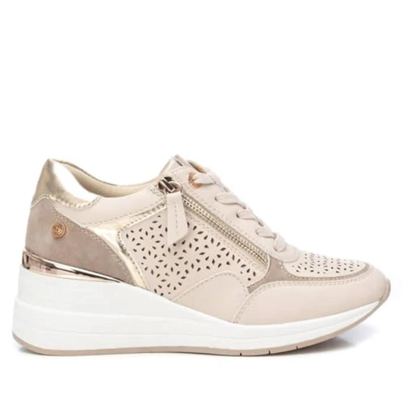 XTI - Zapatilla Mujer Beige - Calzado Cómodo y Versátil - Moda Casual - Modelo 14363202 (Talla 38) - Imagen 1