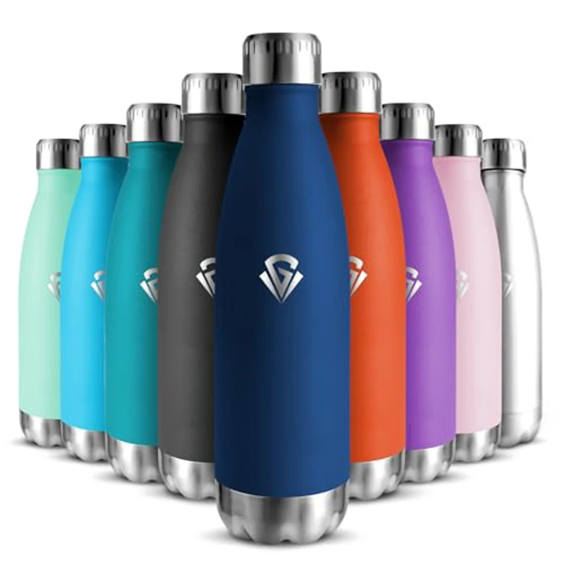 HoneyHolly Botella Agua Acero Inoxidable, Sin BPA 750ML, Botella Termica, Acero Inoxidable 18/8, Botella Agua Gimnasio, A Prueba de Fugas Reutilizable, Cantimplora Para Camping, Gimnasio, Deportes. - Imagen 1