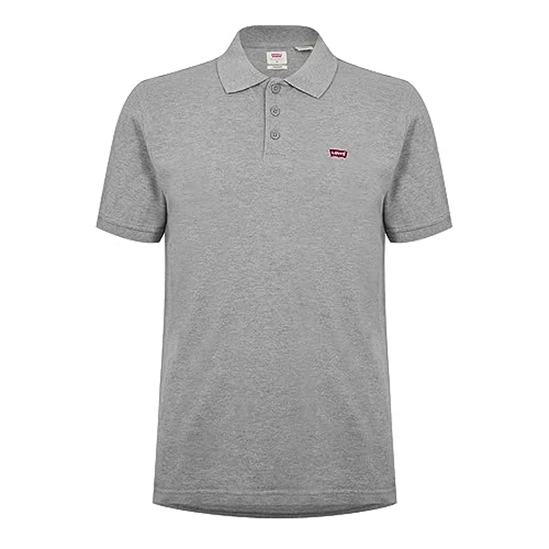 Levi's Housemark Polo Camiseta, Medium Grey Heather, L Hombre - Imagen 2