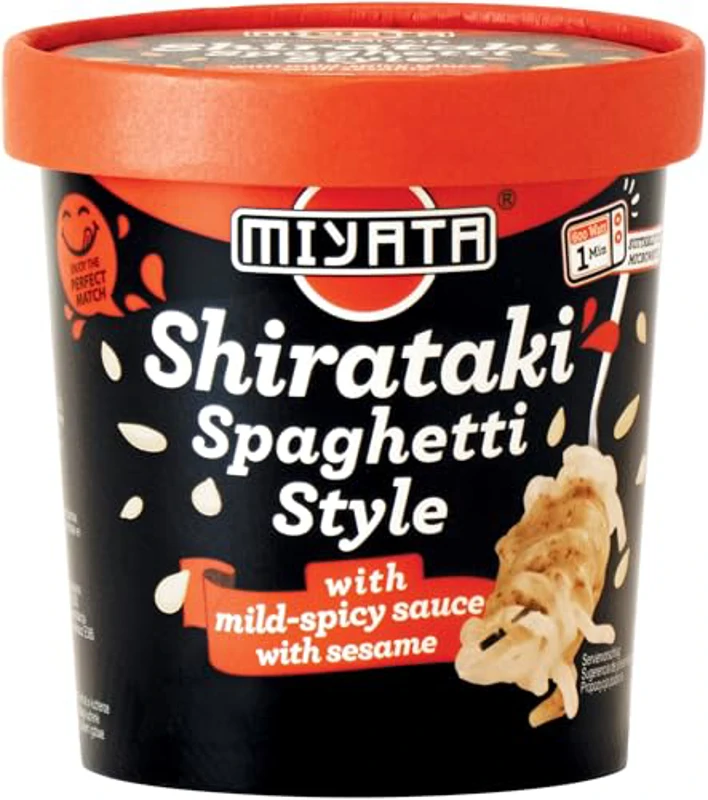 MIYATA Shirataki con salsa de sésamo ligeramente picante - 1 x 240 g - Imagen 1