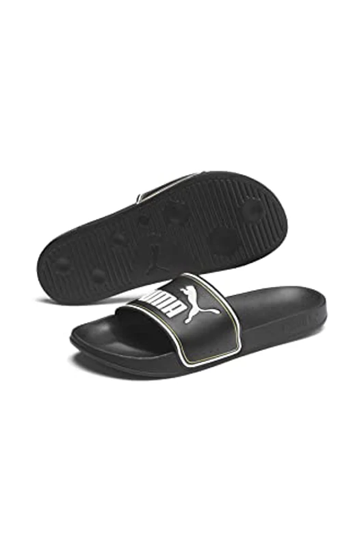 PUMA Unisex Adulto Leadcat Chancla, Puma Black Puma Team Gold Puma White, 38 EU - Imagen 3
