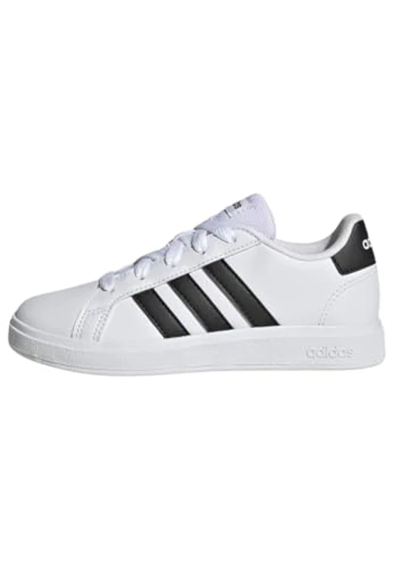 adidas Grand Court Lifestyle Tennis Lace-Up Shoes, Zapatillas de Tenis Unisex niños, Cloud White Core Black Core Black, 34 EU - Imagen 1