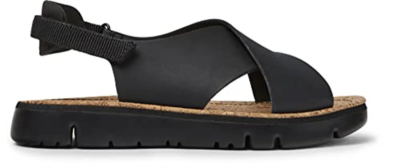 Camper Oruga K200157, Sandalias de Punta Descubierta Mujer, Black 022, 37 EU - Imagen 2
