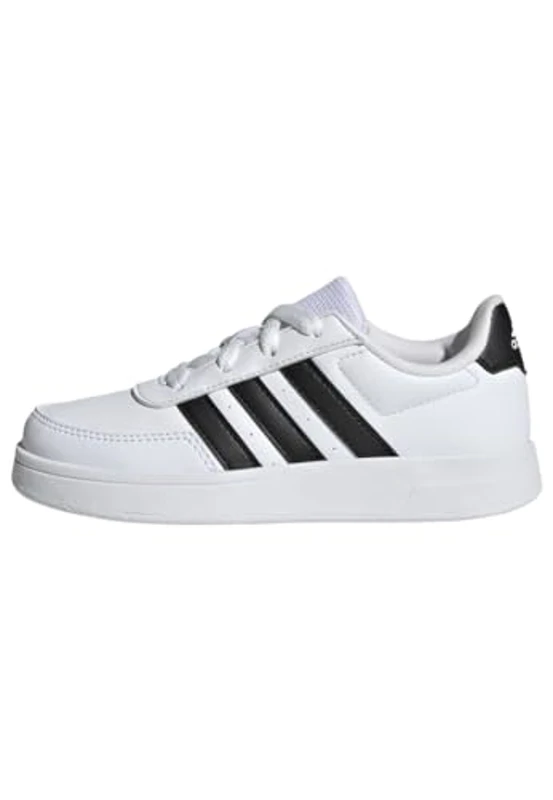 adidas Breaknet Lifestyle Court Lace Shoes, Zapatillas Unisex niños, Cloud White Core Black Core Black, 36 EU - Imagen 1