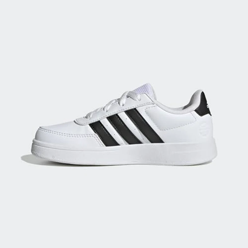 adidas Breaknet Lifestyle Court Lace Shoes, Zapatillas Unisex niños, Cloud White Core Black Core Black, 36 EU - Imagen 2