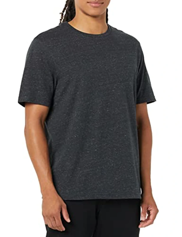 Amazon Essentials Camiseta de Cuello Redondo de Algodón, Manga Corta, Corte Clásico Hombre, Pack de 2, Carbón Mezcla, XXL - Imagen 2