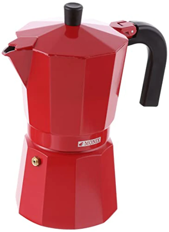 Monix Fresa Cafetera Italiana de Aluminio, 9 Tazas, Color Fresa, Apta para Todo Tipo de encimeras, Excepto inducción - Imagen 1