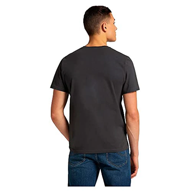 Lee Ss Patch Logo Tee, Camiseta Hombre, Washed Black, L - Imagen 2