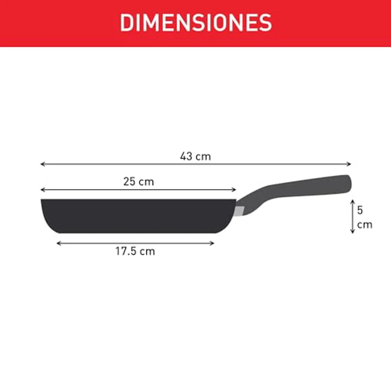 Tefal Duetto - Sartén de 24 cm, Apto inducción, antiadherente, revestimiento titanio, Thermo-signal, sin PFOA, apto lavavajillas y horno, acero inoxidable - Imagen 2