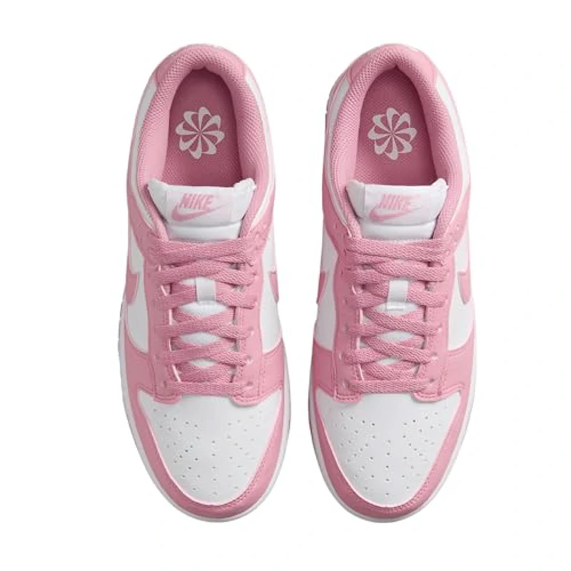 NIKE Dunk Low, Sneaker Mujer, White Elemental Pink, 36.5 EU - Imagen 3