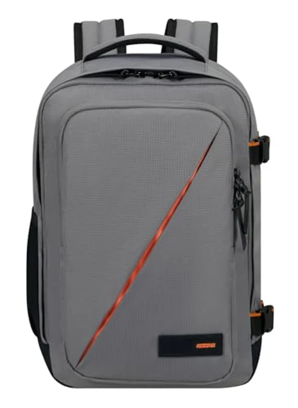 American Tourister Take2Cabin - Bolsa de cabina Ryanair 40 x 25 x 20 cm, 24 L, 0,40 kg, equipaje de mano, mochila de avión S para subasientos, gris (gris oscuro) - Imagen 1