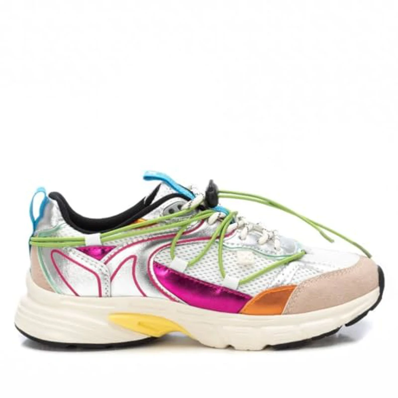 XTI - Zapatilla Mujer Plata - Calzado Cómodo y Versátil - Moda Casual - Modelo 14405201 (Talla 38) - Imagen 1