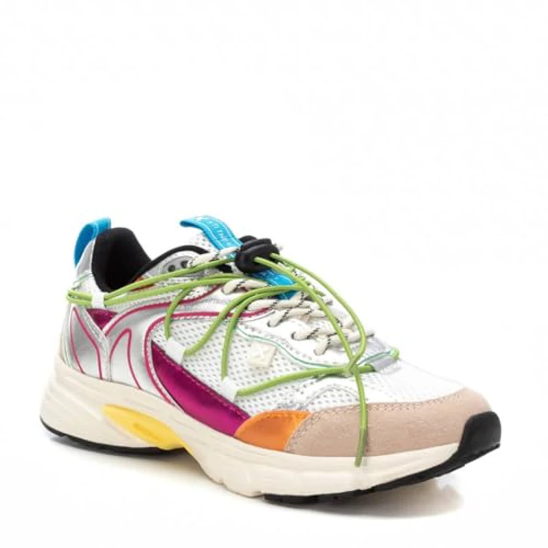 XTI - Zapatilla Mujer Plata - Calzado Cómodo y Versátil - Moda Casual - Modelo 14405201 (Talla 38) - Imagen 3