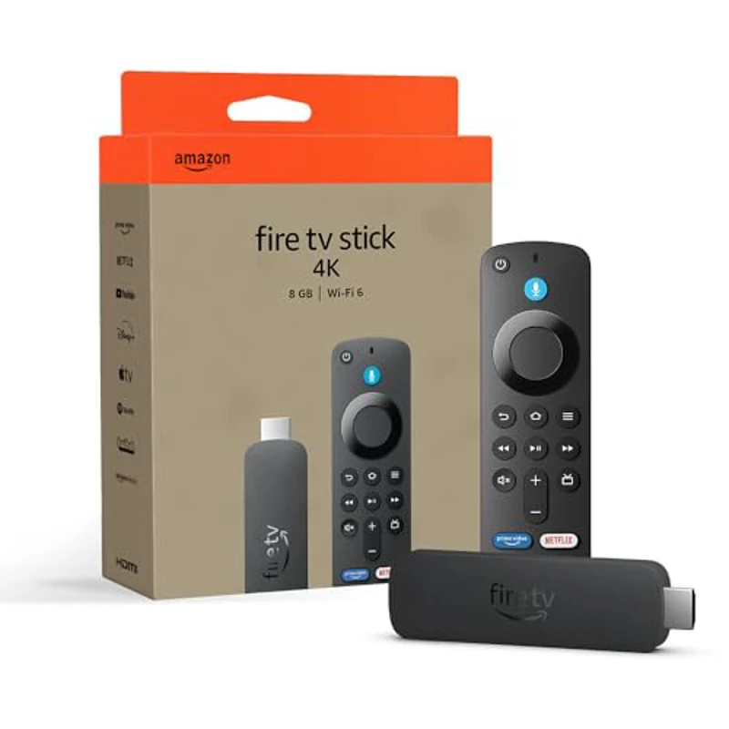 Amazon Fire TV Stick 4K (Última generación), Dispositivo de streaming compatible con Wi-Fi 6, Dolby Vision, Dolby Atmos y HDR10+ - Imagen 1