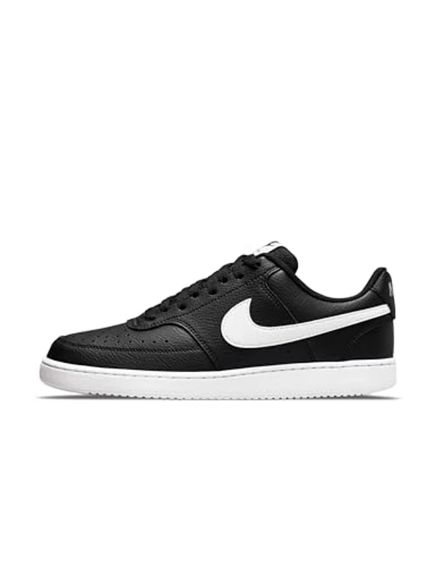 NIKE Nike Court Vision Low Next Nature, Sneaker Hombre, Negro Black White, 41 EU - Imagen 1