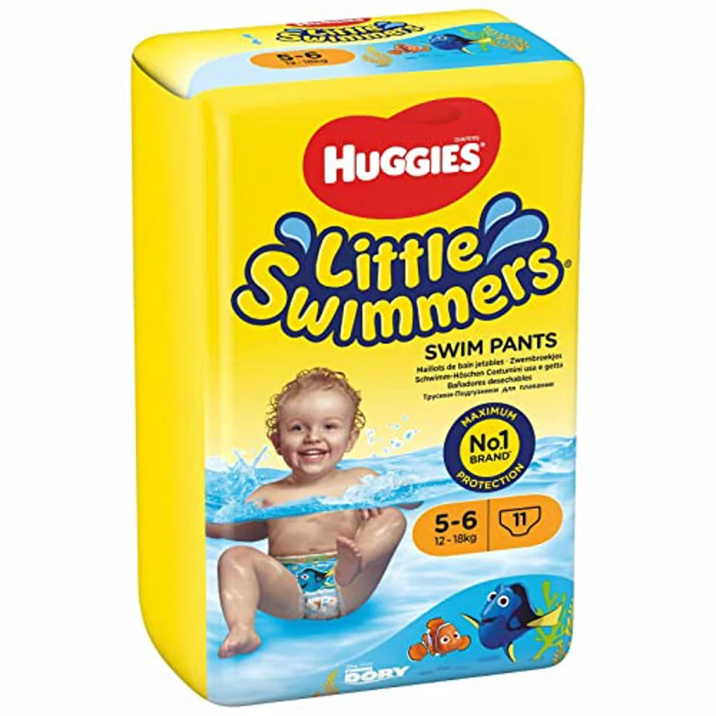 Huggies Pañales Little Swimmers para Nadar, Talla 5/6, 1 Paquete de 11 - Imagen 1