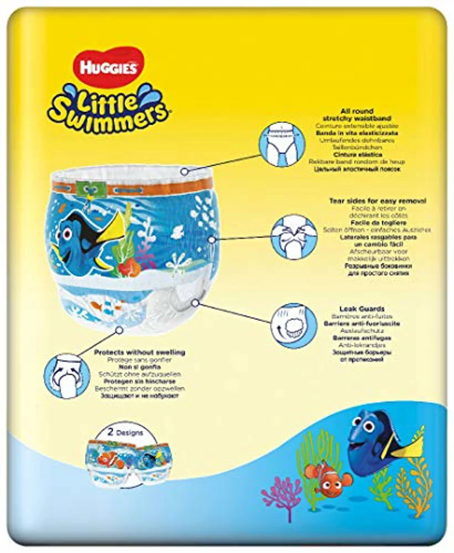 Huggies Pañales Little Swimmers para Nadar, Talla 5/6, 1 Paquete de 11 - Imagen 3