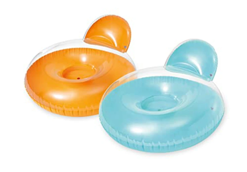 Intex 58889EU - Sillón-almohada hinchable, con espalda , colores aleatorios - Imagen 1