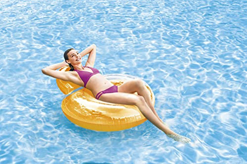 Intex 58889EU - Sillón-almohada hinchable, con espalda , colores aleatorios - Imagen 3