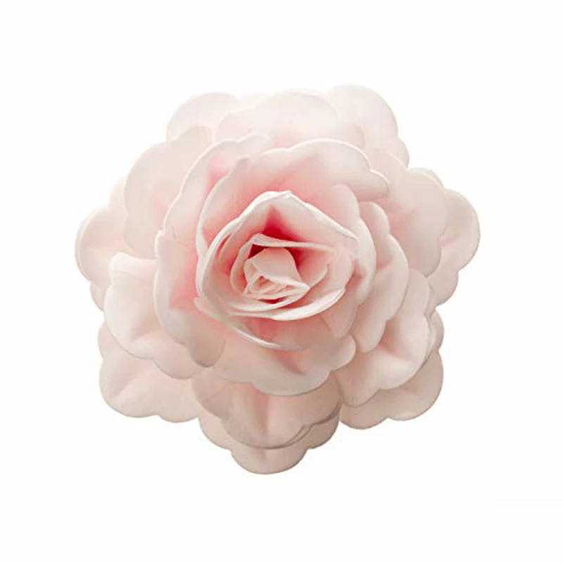 Dekora 126140 Rosa comestible de oblea, Ø 12,5cm color rosa claro - Imagen 1