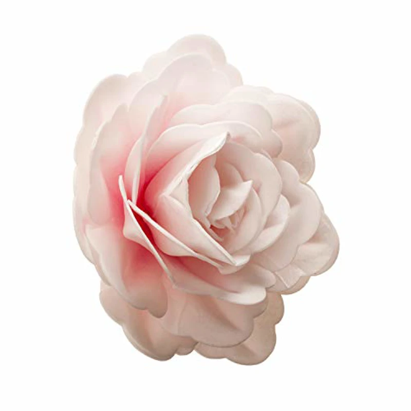 Dekora 126140 Rosa comestible de oblea, Ø 12,5cm color rosa claro - Imagen 2