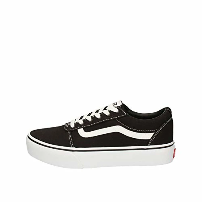 Vans Old Skool Platform, Zapatillas, Niñas, Black/White, 31 EU - Imagen 1
