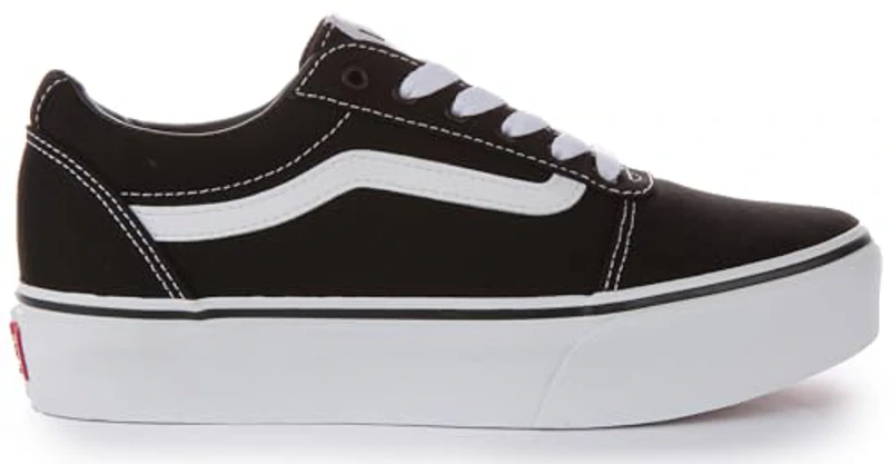 Vans Old Skool Platform, Zapatillas, Niñas, Black/White, 31 EU - Imagen 3