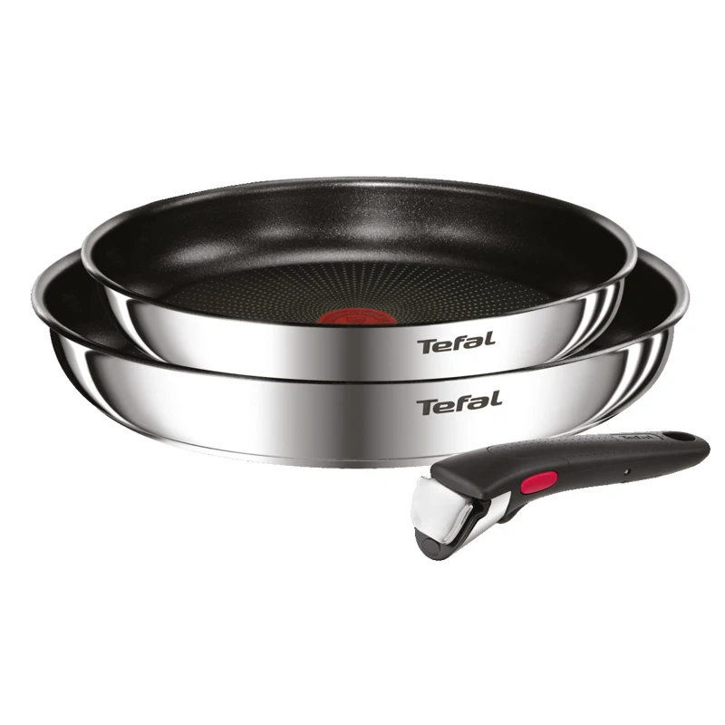 Juego de 2 Sartenes Tefal Ingenio Emotion, Sartén 22 y 26 cm, mango intercambiable, Antiadherente, Revestimiento Titanio, Thermo-signal, Ahorra espacio - Imagen 1