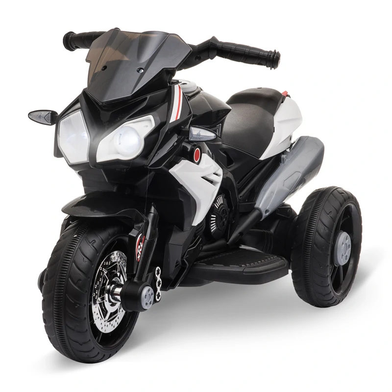 HOMCOM Moto Eléctrica Infantil +3 Años con Música Bocina Faros 86x42x52 cm - Imagen 1